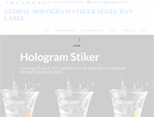 Tablet Screenshot of hologram123.com